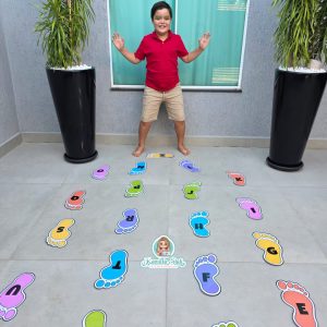 Circuito: alfabeto com os pés