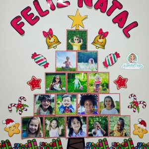 Árvore de Natal com fotos