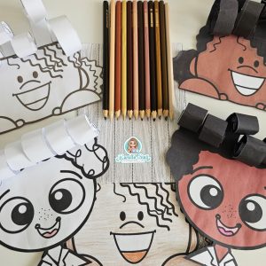 Atividade lúdica cachinhos consciência negra