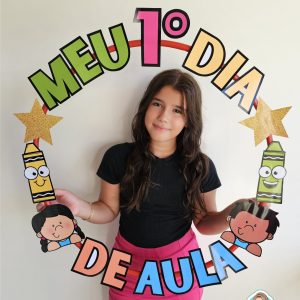 Bambolê para foto 1° dia de aula