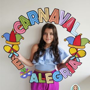 Bambolê para foto: Carnaval é alegria
