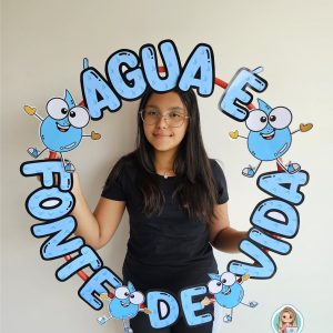 Bambolê para foto: dia da água