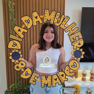 Bambolê para foto dia da mulher girassol