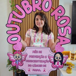 Bambolê para foto outubro rosa