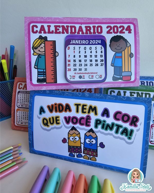 Calendário de mesa interativo 2025 - Imagem 9