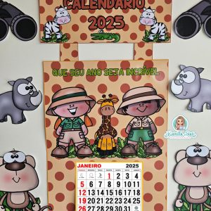 Calendário de parede 2025 Safari