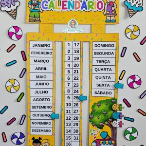 Calendário interativo doce aventura