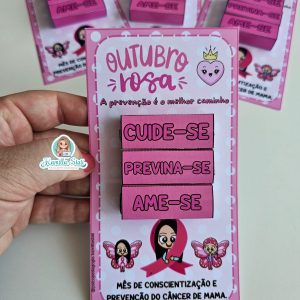 Cartão interativo outubro rosa