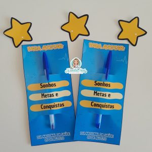 Cartão para caneta: dia Nacional da Saúde