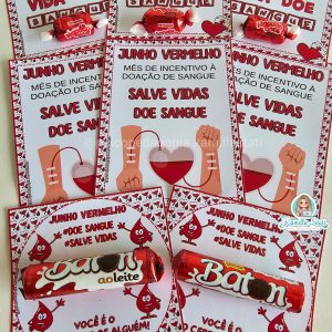 Cartõezinhos junho vermelho: doe sangue