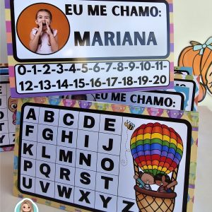 Crachá de mesa 3 com foto