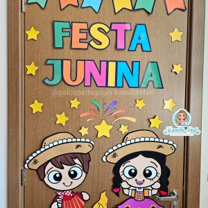 Decoração de porta: festa junina
