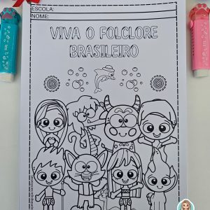 Desenhos para colorir folclore