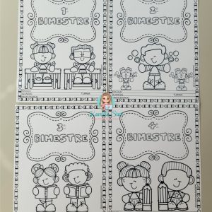 Capas bimestrais para colorir