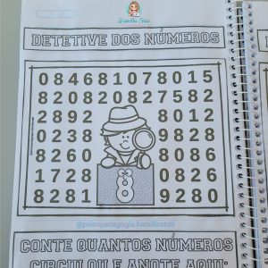 Detetive dos números preto e branco