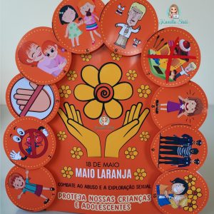 Luva: maio laranja