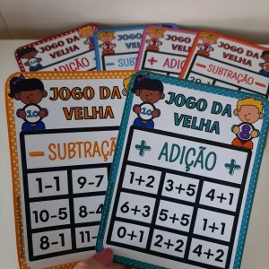 Jogo da velha: adição e subtração