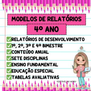 Modelos de relatórios 4ºano