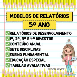 Modelos de relatórios 5º ano