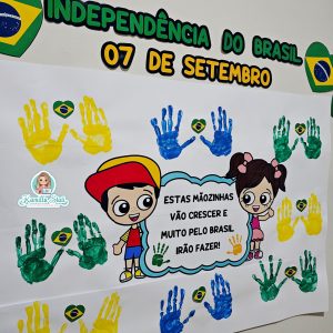 Mural das mãozinhas 07 de setembro: independência do Brasil