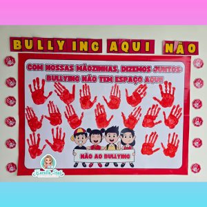 ️Mural das mãozinhas bullying