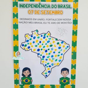 Mural dos dedinhos: Independência do Brasil