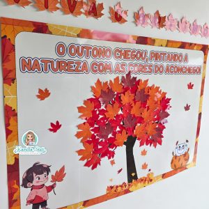 Painel interativo de outono