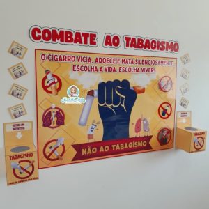 Mural + lembrancinhas Combate ao tabagismo