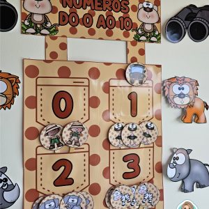Números interativos do 0 ao 10: safari