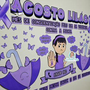 Painel Agosto Lilás