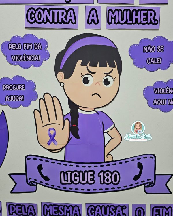 Painel Agosto Lilás - Imagem 5