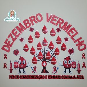 Painel dezembro vermelho