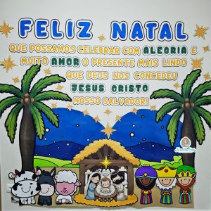 Painel de Natal Cristão gigante