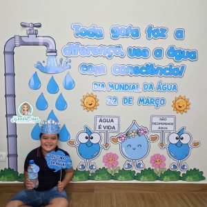 Painel dia da água + lembrancinhas