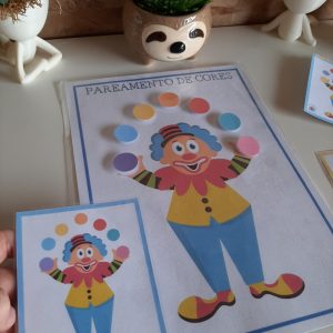 Pareamento de cores palhaço