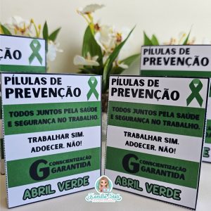 Caixinha pílulas abril verde