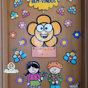 Placa de porta: primavera