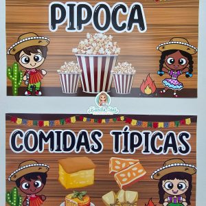 Placas para barracas de festa junina