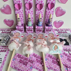 Trio de lembrancinhas dia das mães