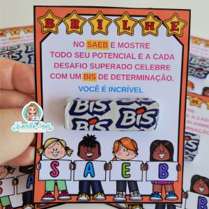 Cartãozinho de incentivo SAEB