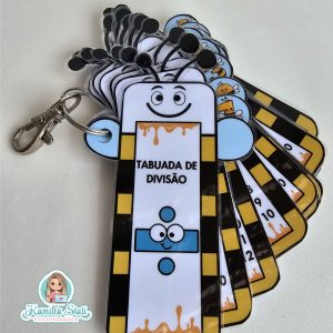 Chaveiro tabuada de divisão