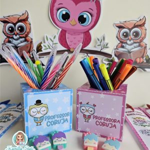 Kit coruja volta às aula para professores