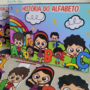Livro 3D história do alfabeto