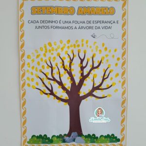 Mural dos dedinhos: setembro amarelo