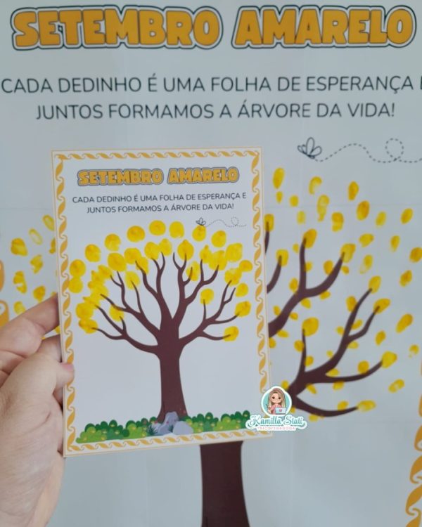 Mural dos dedinhos: setembro amarelo - Imagem 2