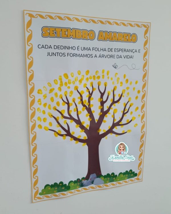 Mural dos dedinhos: setembro amarelo - Imagem 3